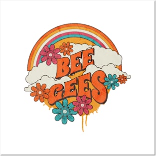 Retro Rainbow - Bee Gees Posters and Art